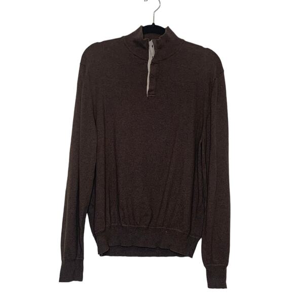 Madison men brown long sleeves pullover sweater size Large - Picture 1 of 5
